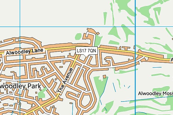 LS17 7QN map - OS VectorMap District (Ordnance Survey)