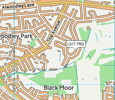 LS17 7RG map - OS VectorMap District (Ordnance Survey)
