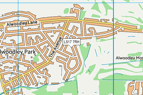 LS17 7RH map - OS VectorMap District (Ordnance Survey)