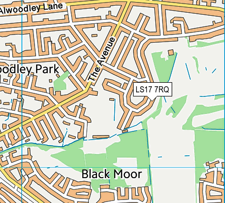 LS17 7RQ map - OS VectorMap District (Ordnance Survey)