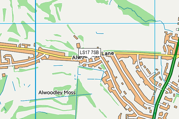 LS17 7SB map - OS VectorMap District (Ordnance Survey)