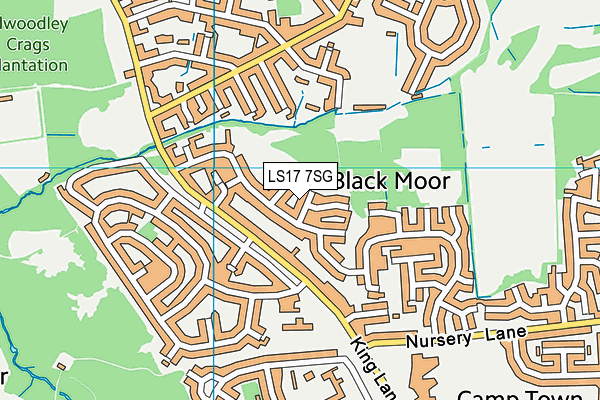 LS17 7SG map - OS VectorMap District (Ordnance Survey)