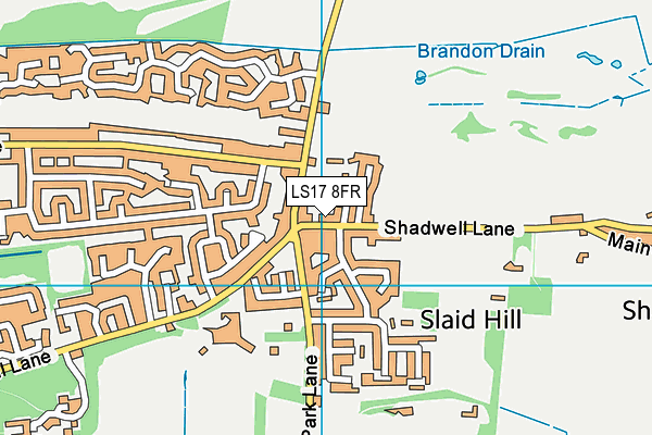 LS17 8FR map - OS VectorMap District (Ordnance Survey)