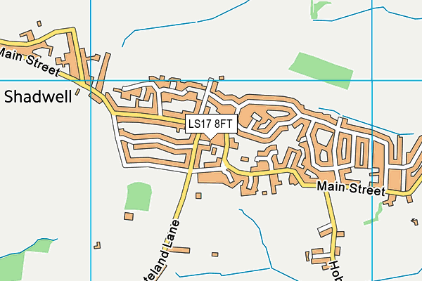 LS17 8FT map - OS VectorMap District (Ordnance Survey)