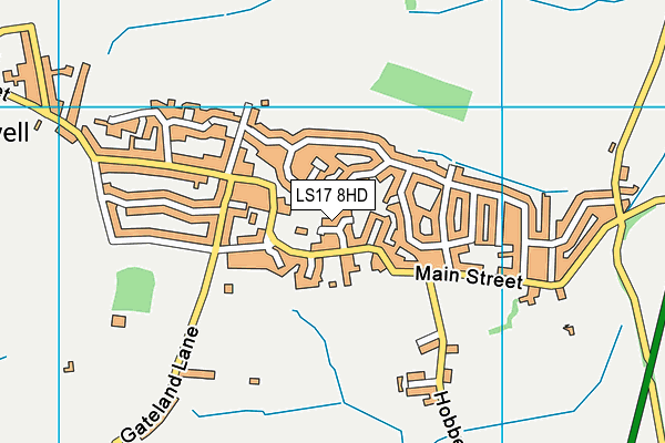LS17 8HD map - OS VectorMap District (Ordnance Survey)