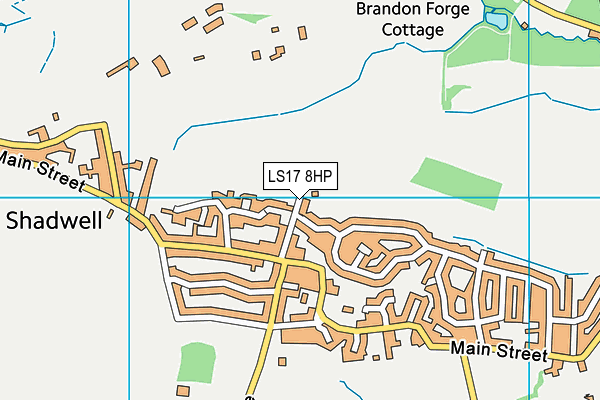 LS17 8HP map - OS VectorMap District (Ordnance Survey)