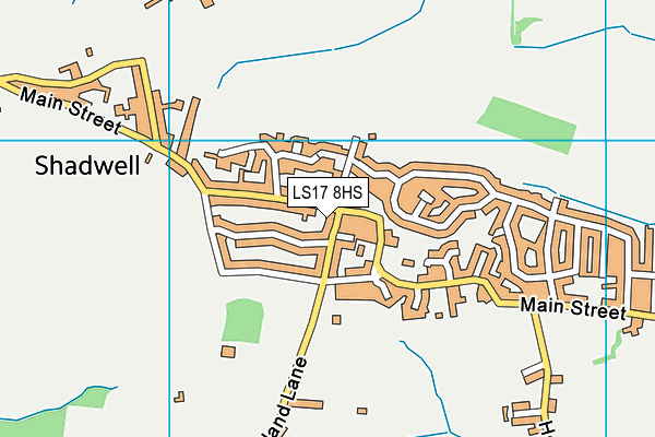 LS17 8HS map - OS VectorMap District (Ordnance Survey)