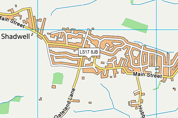 LS17 8JB map - OS VectorMap District (Ordnance Survey)