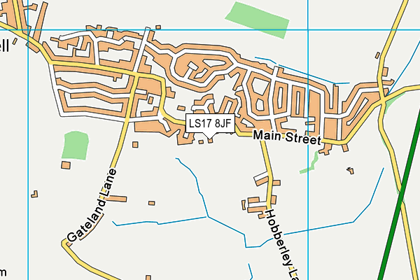 LS17 8JF map - OS VectorMap District (Ordnance Survey)