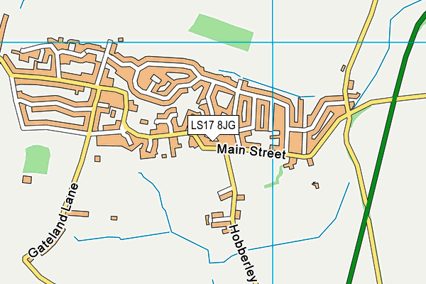 LS17 8JG map - OS VectorMap District (Ordnance Survey)