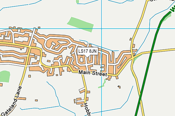 LS17 8JN map - OS VectorMap District (Ordnance Survey)