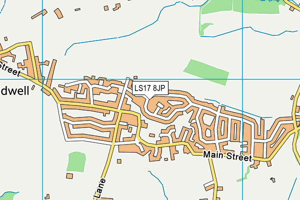 LS17 8JP map - OS VectorMap District (Ordnance Survey)