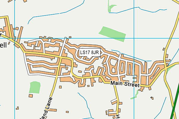 LS17 8JR map - OS VectorMap District (Ordnance Survey)