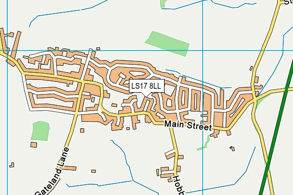 LS17 8LL map - OS VectorMap District (Ordnance Survey)