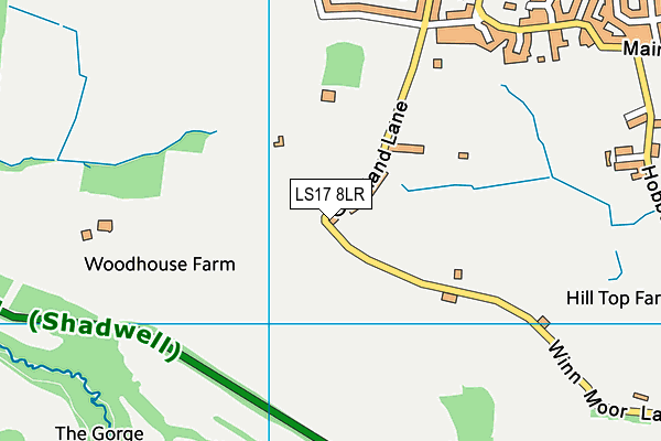 LS17 8LR map - OS VectorMap District (Ordnance Survey)