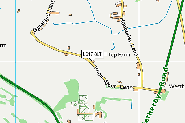 LS17 8LT map - OS VectorMap District (Ordnance Survey)