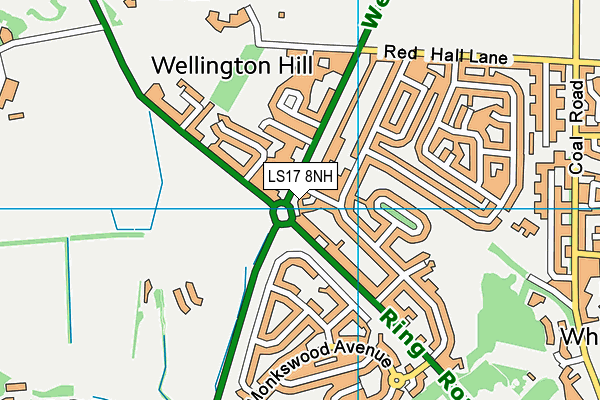 LS17 8NH map - OS VectorMap District (Ordnance Survey)