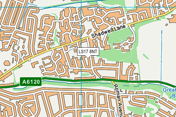 LS17 8NT map - OS VectorMap District (Ordnance Survey)