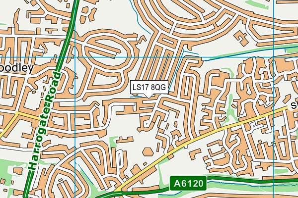 LS17 8QG map - OS VectorMap District (Ordnance Survey)