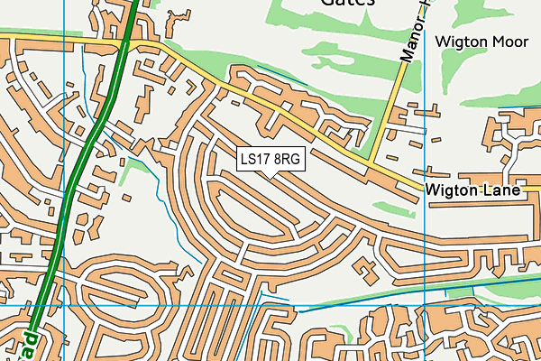 LS17 8RG map - OS VectorMap District (Ordnance Survey)