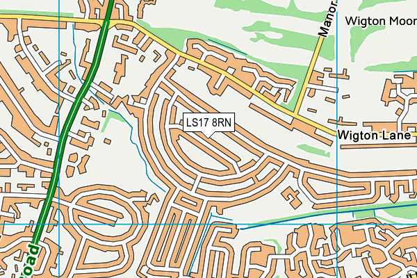 LS17 8RN map - OS VectorMap District (Ordnance Survey)