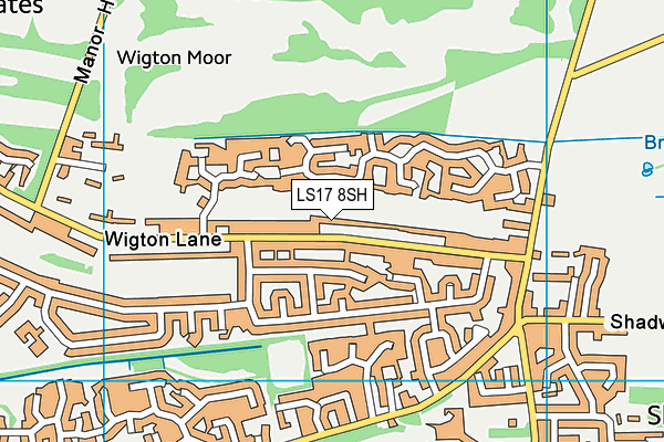 LS17 8SH map - OS VectorMap District (Ordnance Survey)