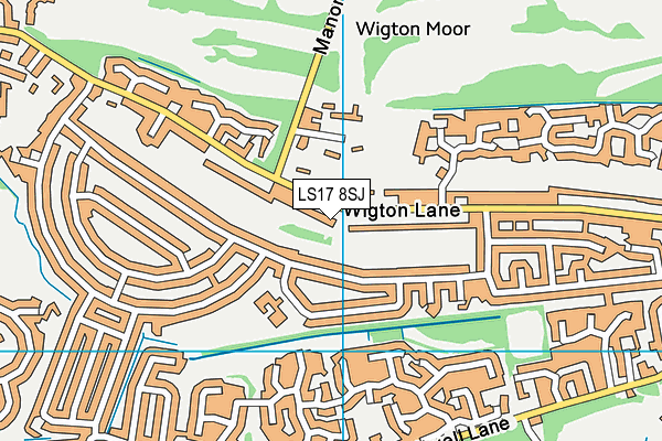 LS17 8SJ map - OS VectorMap District (Ordnance Survey)