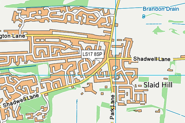 LS17 8SP map - OS VectorMap District (Ordnance Survey)