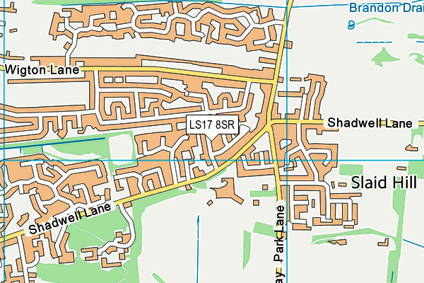 LS17 8SR map - OS VectorMap District (Ordnance Survey)
