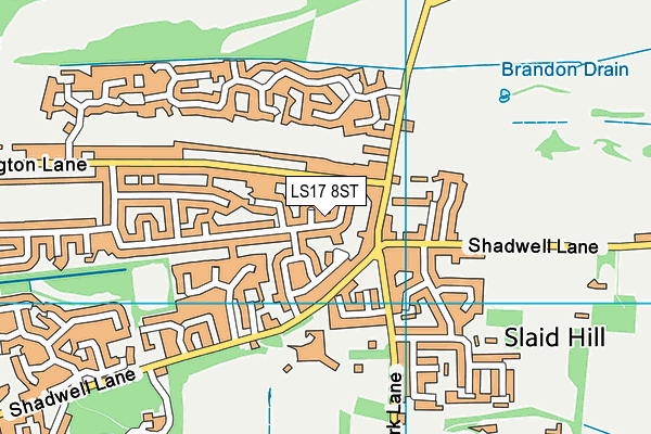 LS17 8ST map - OS VectorMap District (Ordnance Survey)