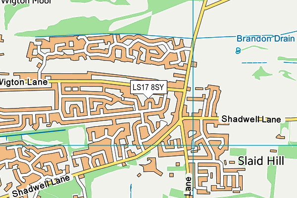 LS17 8SY map - OS VectorMap District (Ordnance Survey)