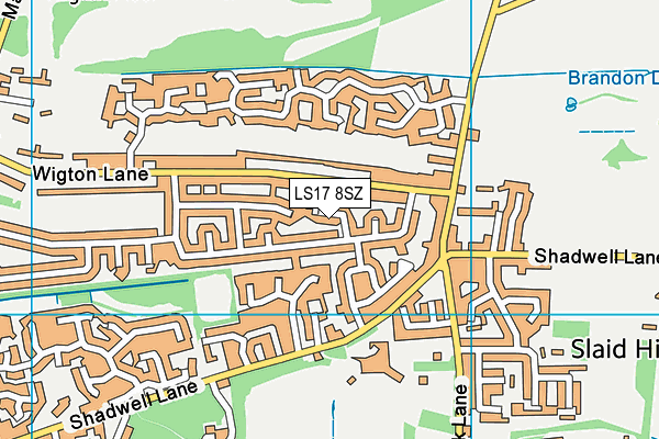 LS17 8SZ map - OS VectorMap District (Ordnance Survey)