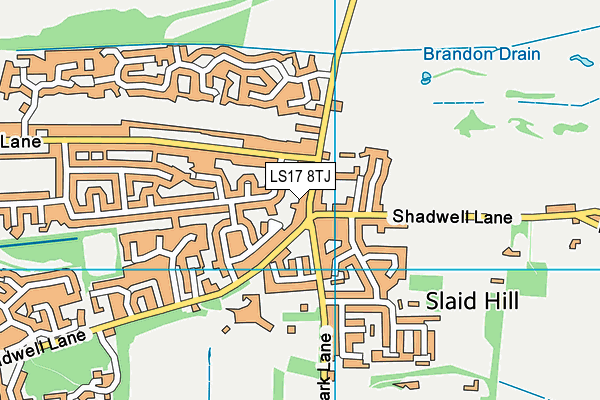 LS17 8TJ map - OS VectorMap District (Ordnance Survey)