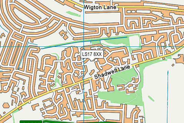 LS17 8XX map - OS VectorMap District (Ordnance Survey)