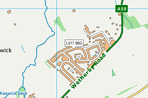 Map of BARDSEY ROOFING & BUILDING SERVICES LTD at district scale