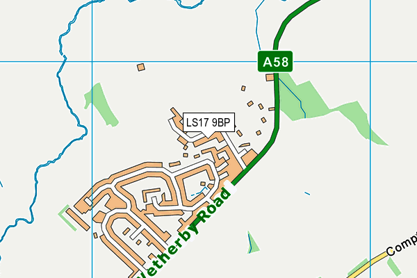 LS17 9BP map - OS VectorMap District (Ordnance Survey)