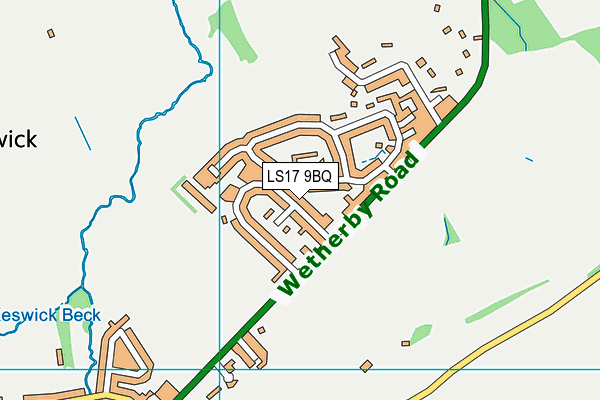LS17 9BQ map - OS VectorMap District (Ordnance Survey)