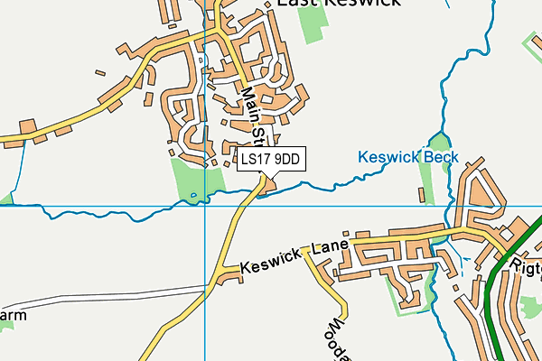 LS17 9DD map - OS VectorMap District (Ordnance Survey)