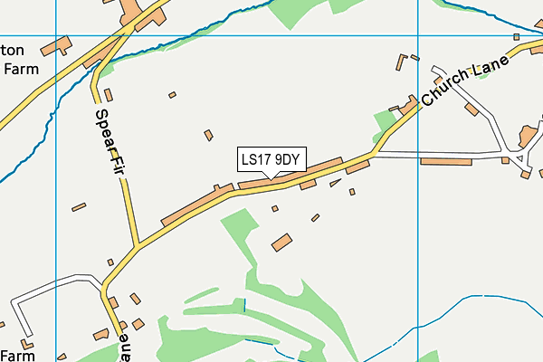LS17 9DY map - OS VectorMap District (Ordnance Survey)