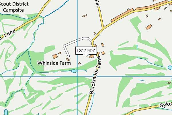 LS17 9DZ map - OS VectorMap District (Ordnance Survey)
