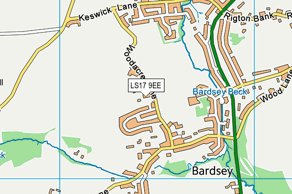 LS17 9EE map - OS VectorMap District (Ordnance Survey)