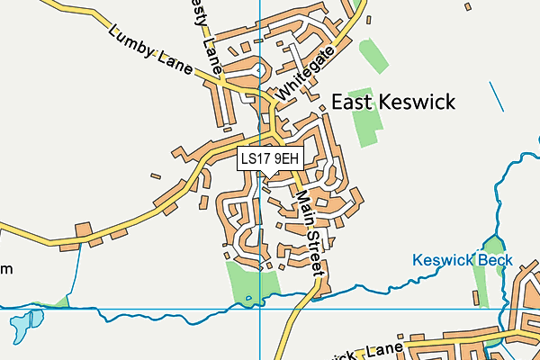 LS17 9EH map - OS VectorMap District (Ordnance Survey)