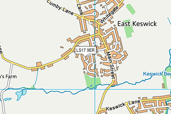 LS17 9ER map - OS VectorMap District (Ordnance Survey)