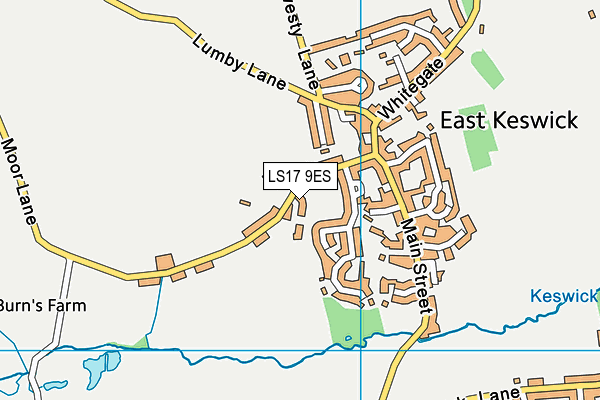 LS17 9ES map - OS VectorMap District (Ordnance Survey)