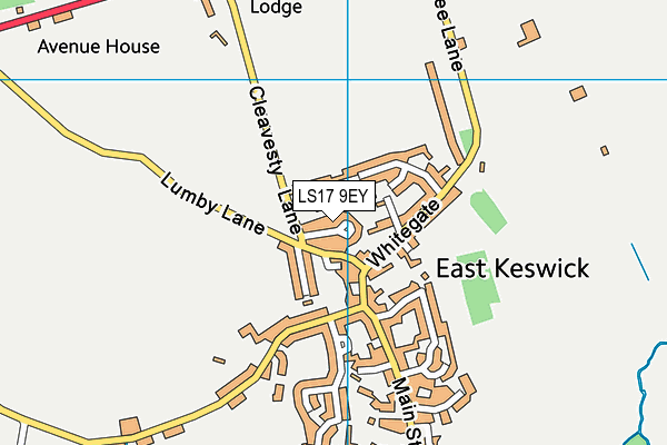 LS17 9EY map - OS VectorMap District (Ordnance Survey)