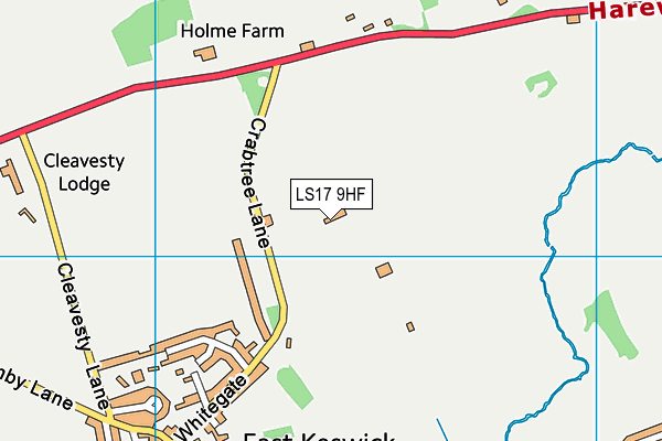 LS17 9HF map - OS VectorMap District (Ordnance Survey)