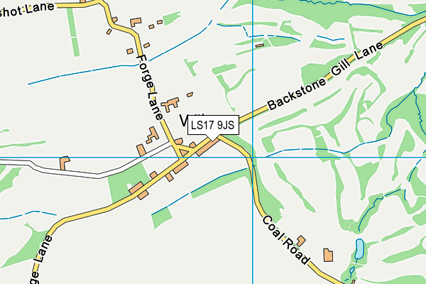 LS17 9JS map - OS VectorMap District (Ordnance Survey)