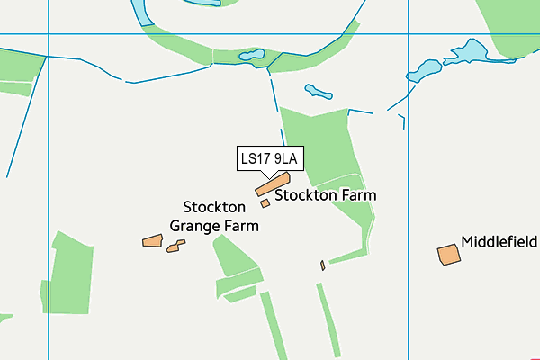 LS17 9LA map - OS VectorMap District (Ordnance Survey)