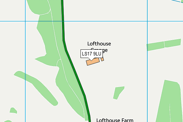 LS17 9LU map - OS VectorMap District (Ordnance Survey)