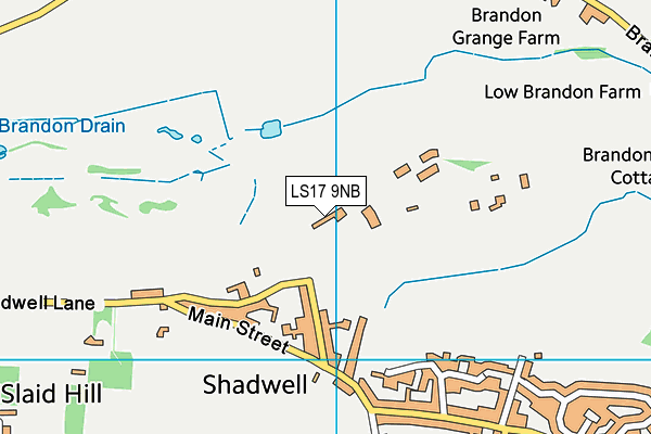 LS17 9NB map - OS VectorMap District (Ordnance Survey)